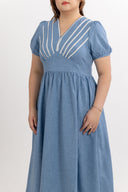 The Atelier Dress (Chambray Blue)