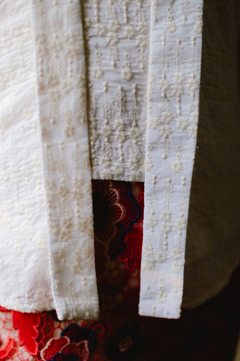 Heirloom Kebaya Top (Ivory Eyelet)
