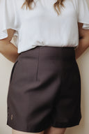 Mid-Waist PerfectSilhouette Shorts (Rich Choco)