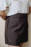 Mid-Waist PerfectSilhouette Shorts (Rich Choco)