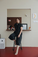 Soft Denim Culottes (Charcoal)