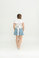 Gentle Ruffle Front Zip Top (Clean White)