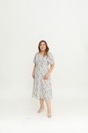 Daisywood Pintuck Midi Dress (Floral)