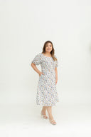Daisywood Pintuck Midi Dress (Floral)
