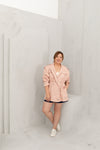 Convertible Twill Utility Jacket (Pink)