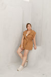 Convertible Twill Utility Jacket (Camel)