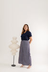 Panel Button Pants (Édition Limitée Navy Peranakan)