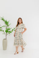 Blossom Floral Embroidery Dress (Cream)