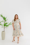 Blossom Floral Embroidery Dress (Cream)