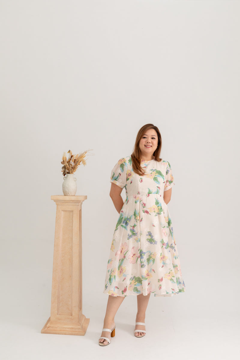 Organza Grace Dress (Blooming Meadow Embroidery)