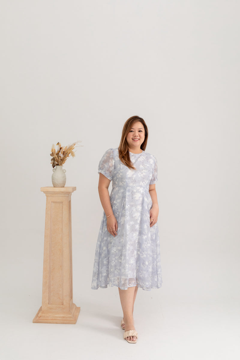 Organza Grace Dress (Misty / Embriodered)