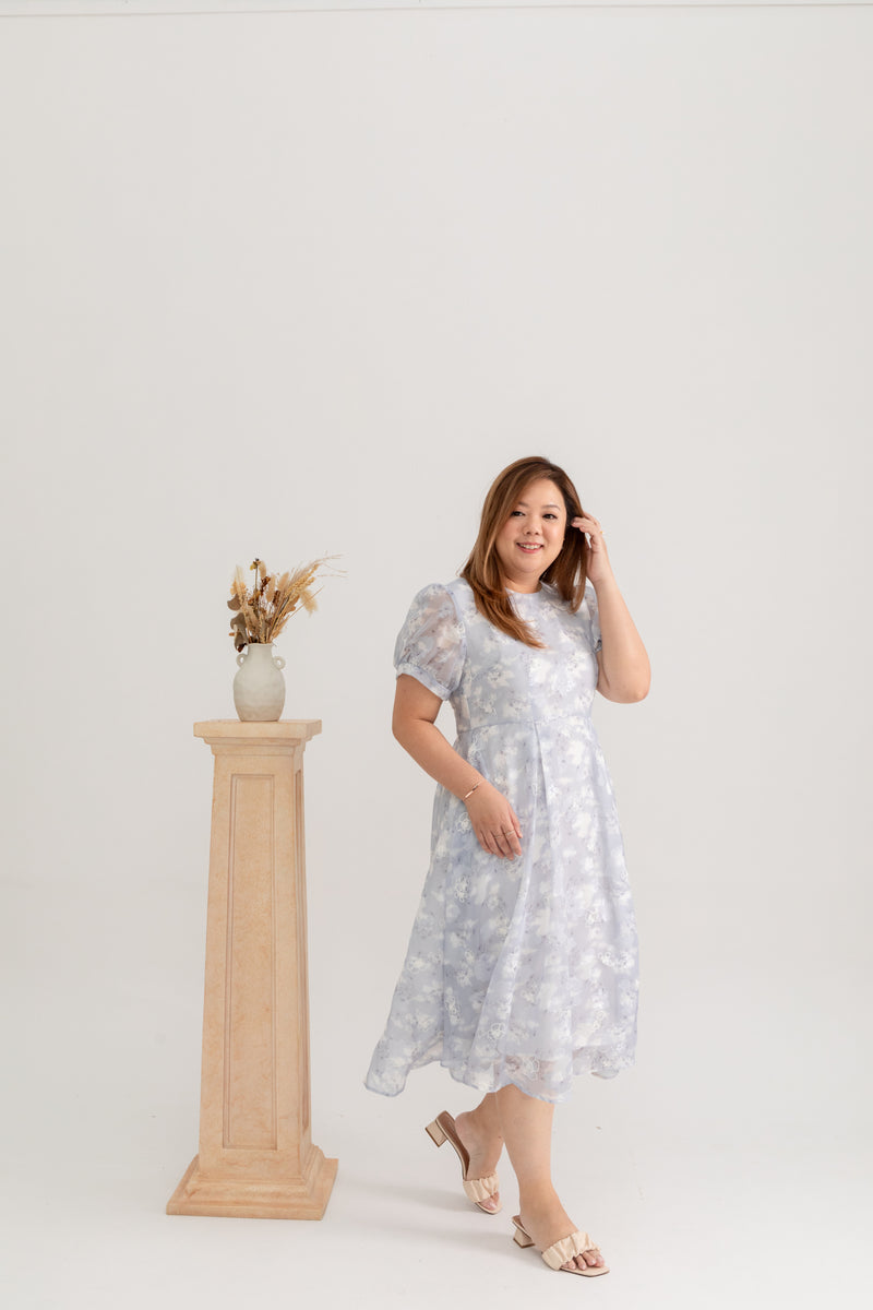 Organza Grace Dress (Misty / Embriodered)