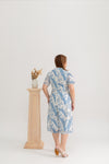 Rhoda Floral Midi Jumpsuit (Tropical Blue)