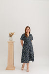 Rhoda Floral Midi Jumpsuit (Navy)