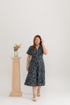 Rhoda Floral Midi Jumpsuit (Navy)