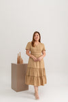 Harper Midi Dress (Khaki)