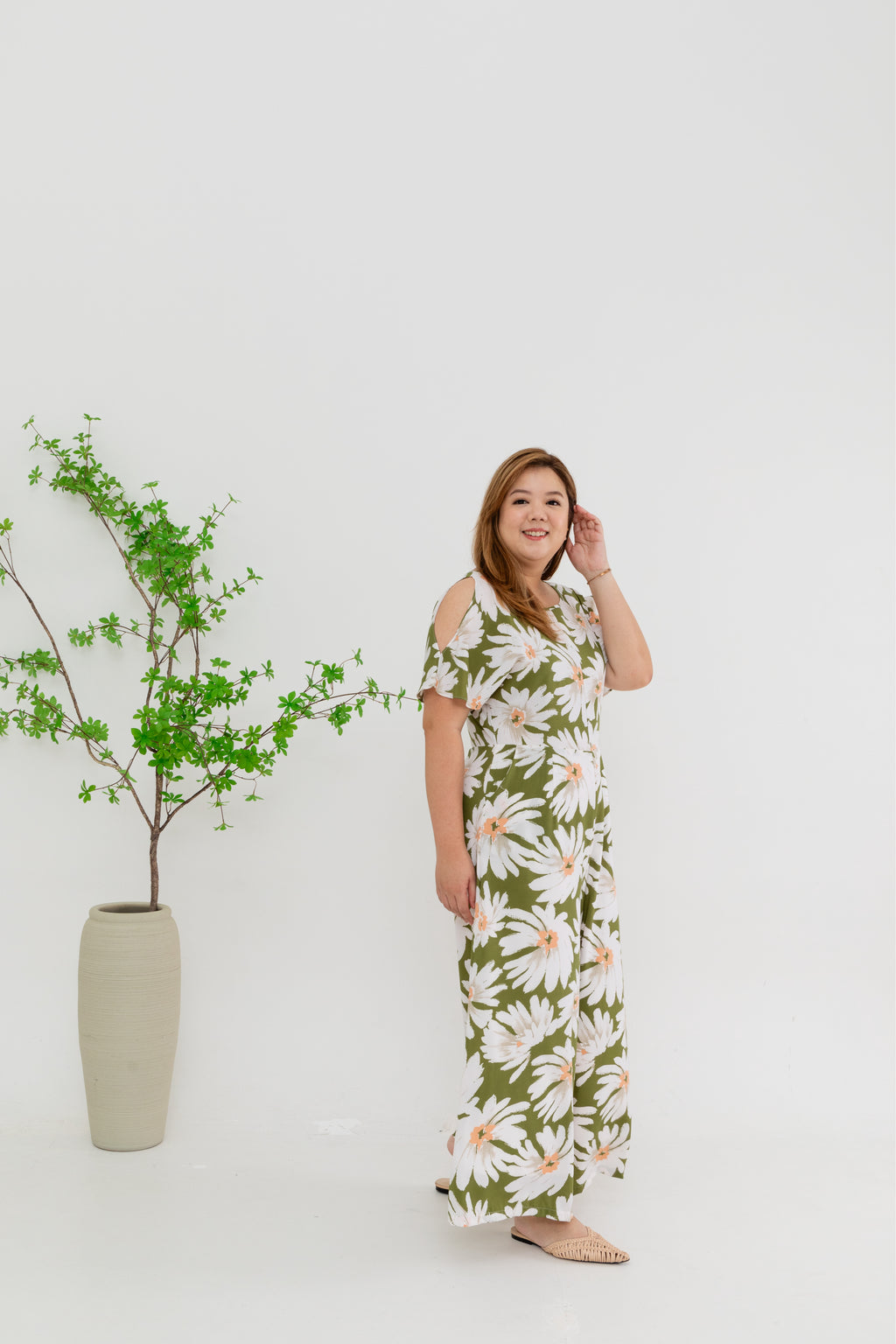 Spring Jumpsuit (Olive Sunshine)