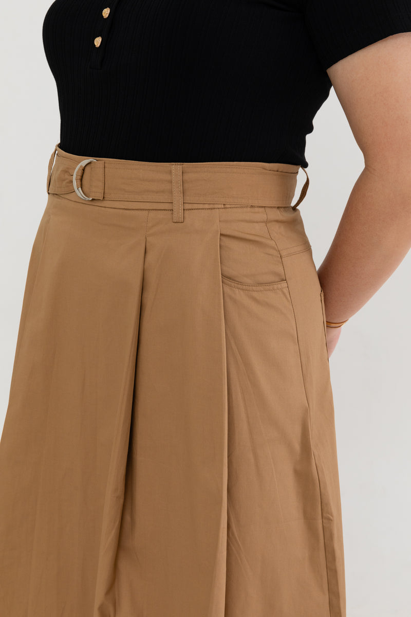 Everyday A-line Skirt (Khaki)