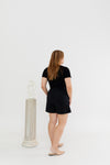 High Waist Tapered Shorts (Black)