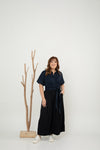 (Co-ord) Multi-Way Button Shirt (Navy)