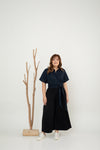(Co-ord) Multi-Way Button Shirt (Navy)