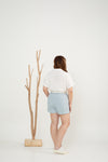 (Co-ord) Multi-Way Button Shirt (White)