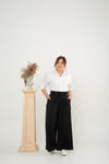 Front Pleat Pants (Black)