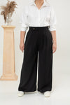 Front Pleat Pants (Black)