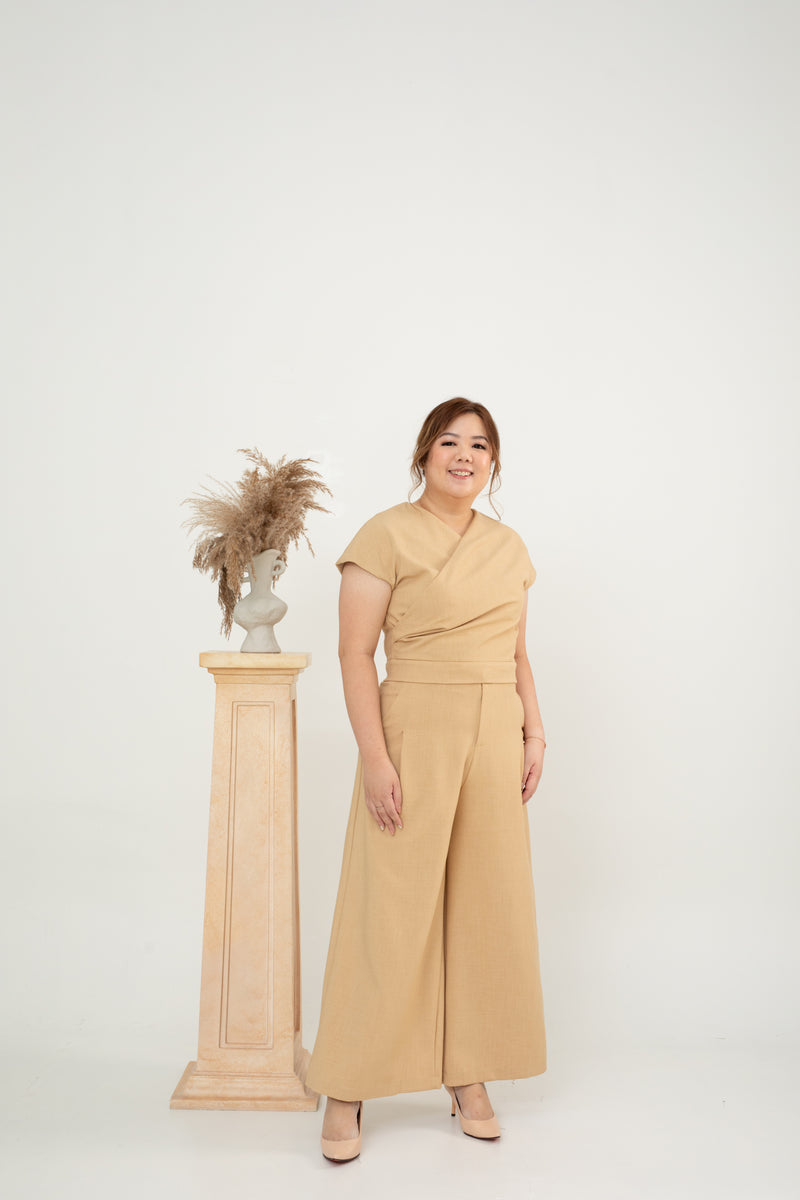 Zia Classic Wrap Top (Khaki)