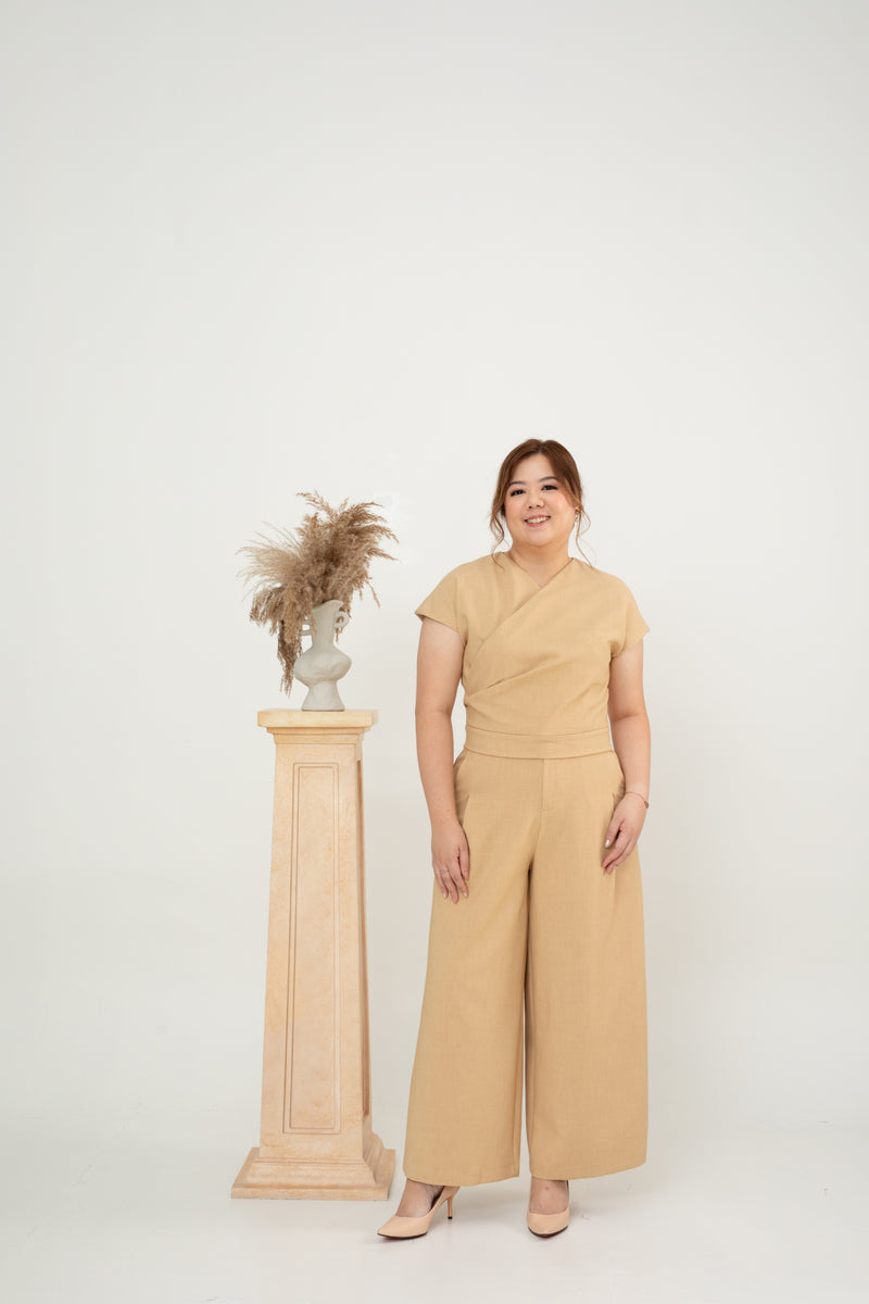 Zia Classic Wrap Top (Khaki)