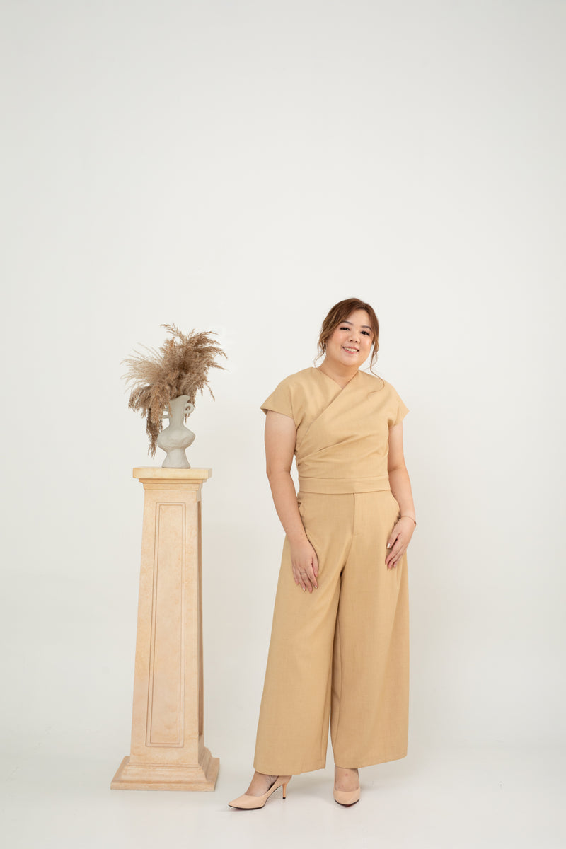 Zia Classic Wrap Top (Khaki)