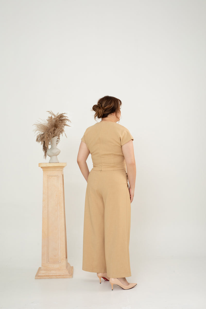 Zia Classic Wrap Top (Khaki)