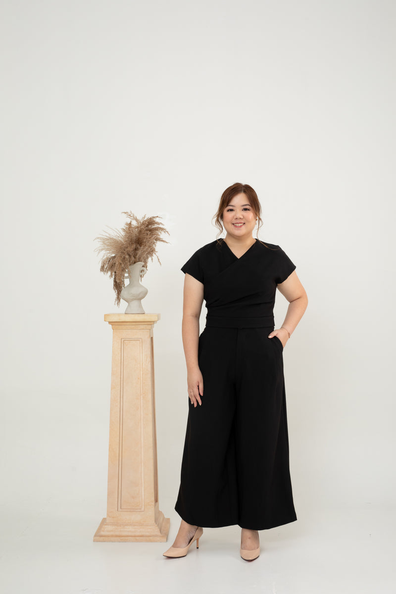 Zia Classic Wrap Top (Black)