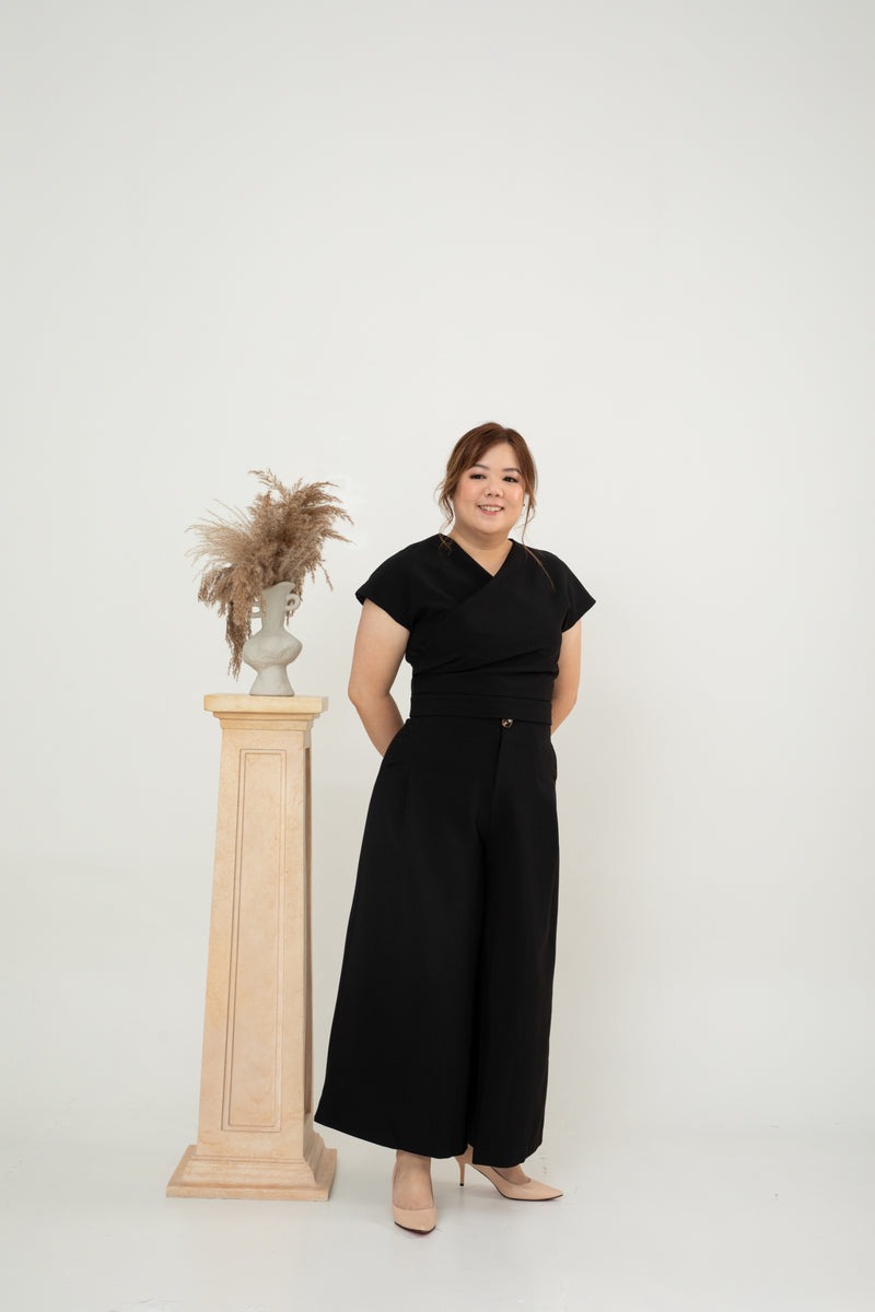Zia Classic Wrap Top (Black)
