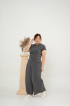Zia Classic Wrap Top (Grey)