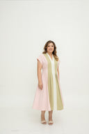 Serenity Panel Dress (Petal Sage Cream)