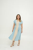 Serenity Panel Dress (Powder Blue Sand)