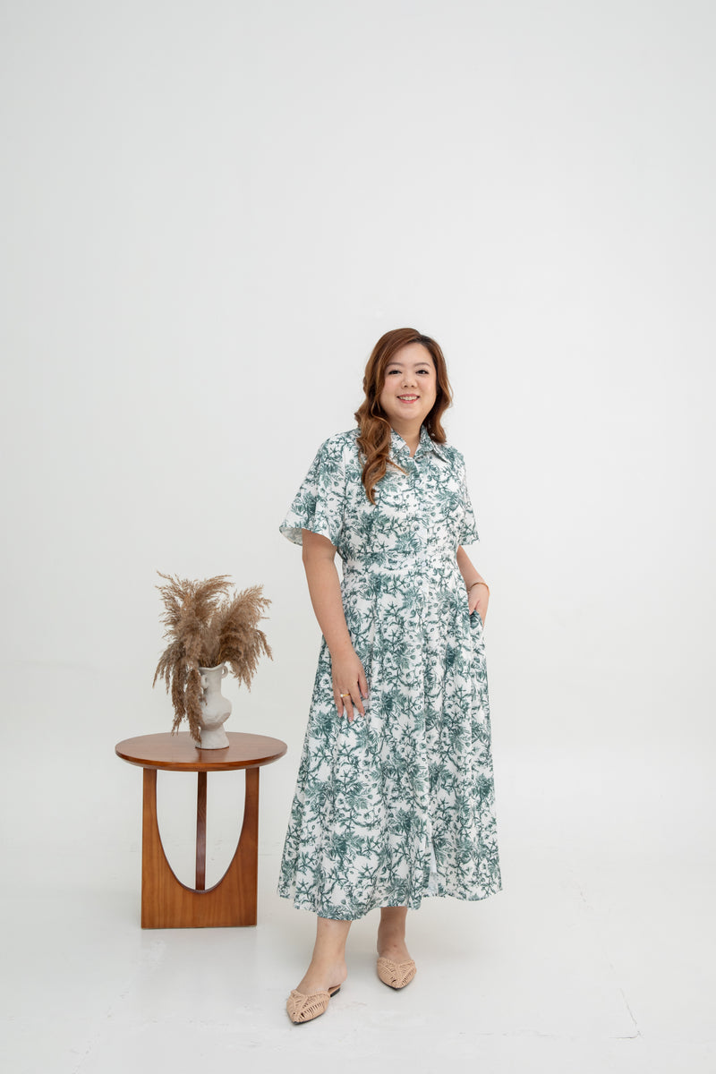 Tropical Breeze Maxi Dress (Fern Green)