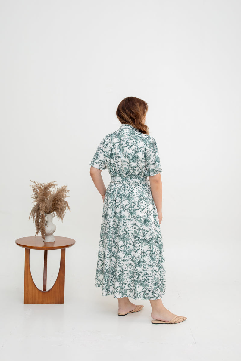 Tropical Breeze Maxi Dress (Fern Green)