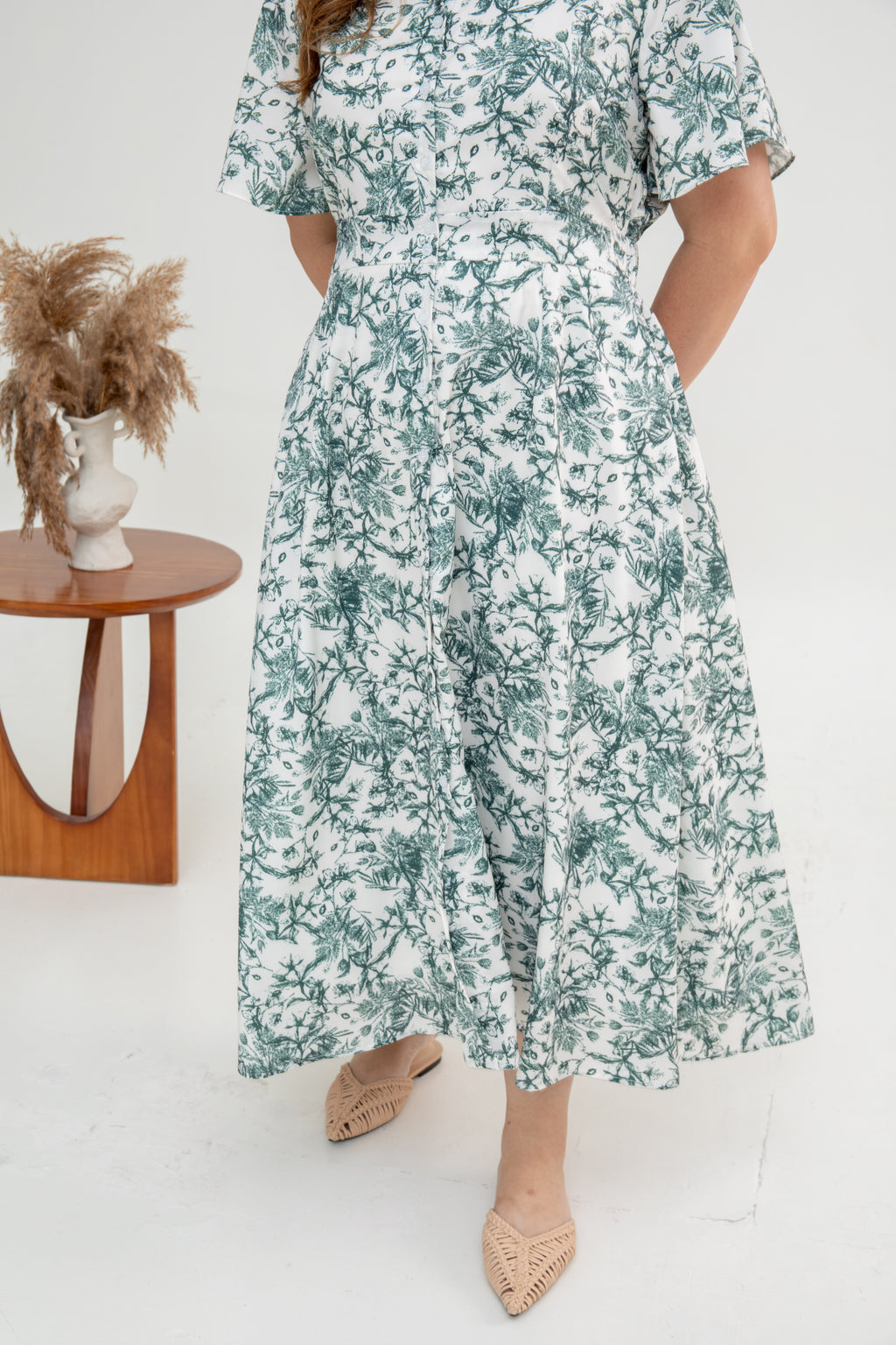 Tropical Breeze Maxi Dress (Fern Green)