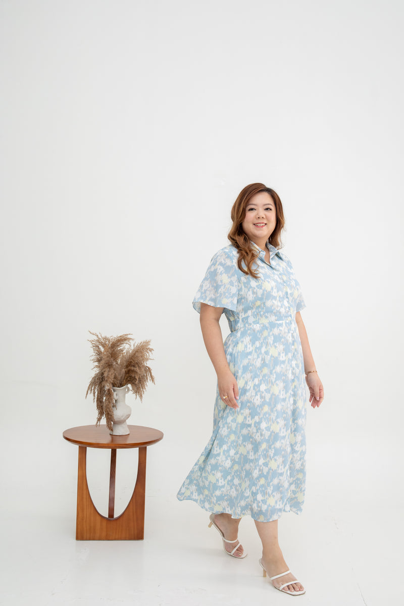 Tropical Breeze Maxi Dress (Light of Sea)
