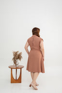 Arden Utility Shirt Dress (Terracotta Rose)