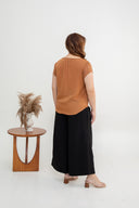 Silken Slip Sleeve Top (Toffee)