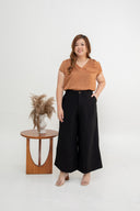Silken Slip Sleeve Top (Toffee)