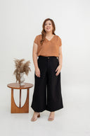 Silken Slip Sleeve Top (Toffee)