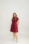 (ADULT) Bloom Édition Limitée  Skater Dress (Red)