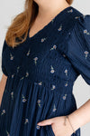 Smocked Empire Embroidered Dress (Floret) - Online Exclusive