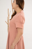 Sophisticate Twirl Skater Dress (Peach Blossom)
