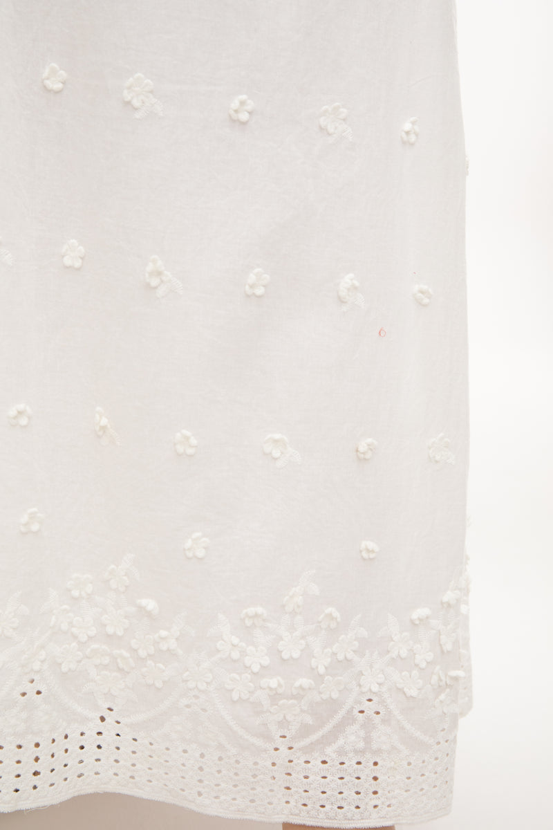 Blossom Dreams 3D Floral Dress (White)