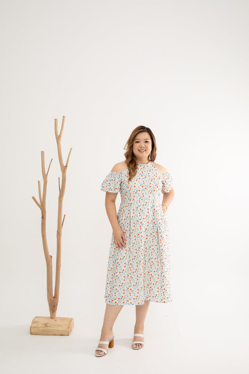 Colette Cold Shoulder Dress ( Édition Limitée Roselle)